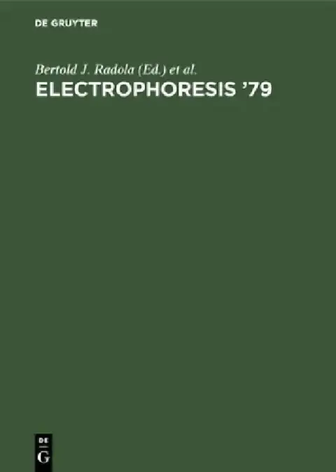 Cover of Electrophoresis '79