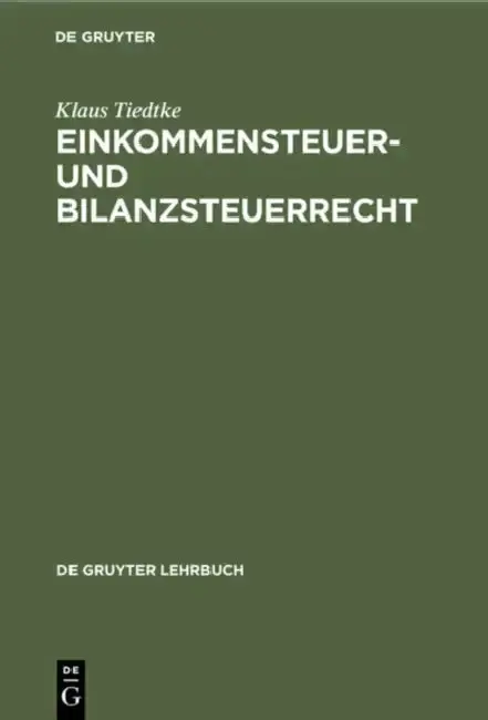 Cover of Einkommensteuer- Und Bilanzsteuerrecht