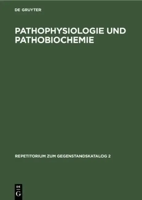 Cover of Pathophysiologie und Pathobiochemie