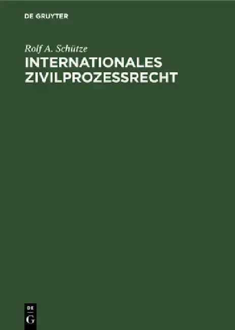 Cover of Internationales Zivilprozeßrecht