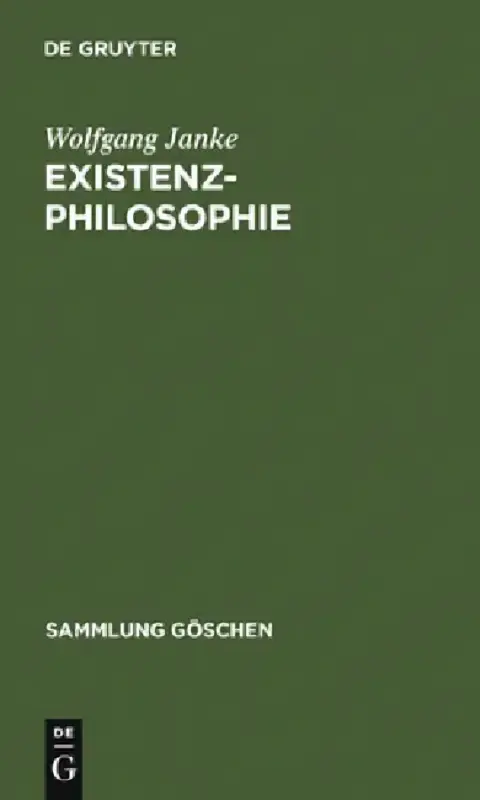 Cover of Existenzphilosophie