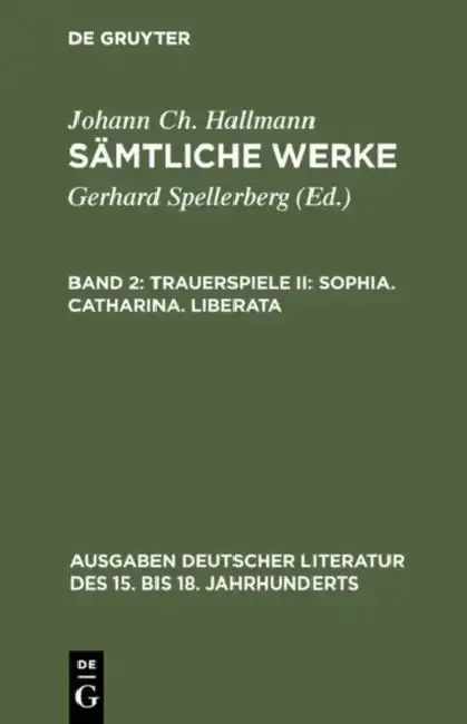 Cover of Sämtliche Werke, Band 2, Trauerspiele II
