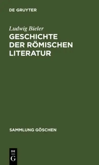 Cover of Geschichte der römischen Literatur