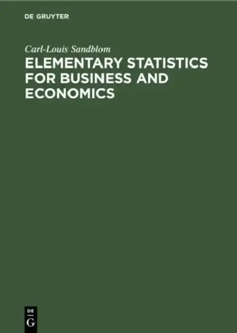 Cover of Elementary Statistics for Business and Economics