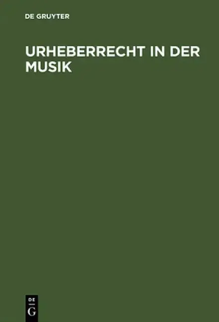 Cover of Urheberrecht in Der Musik