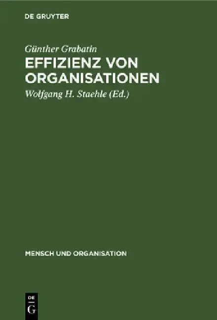 Cover of Effizienz von Organisationen