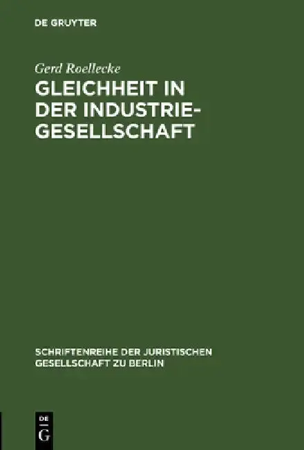 Cover of Gleichheit in der Industriegesellschaft