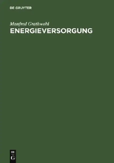 Cover of Energieversorgung