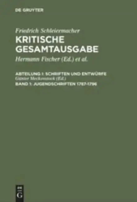Cover of Jugendschriften 1787-1796