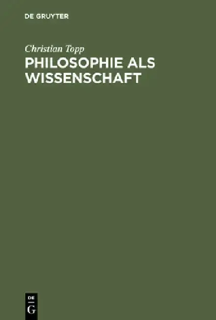 Cover of Philosophie ALS Wissenschaft