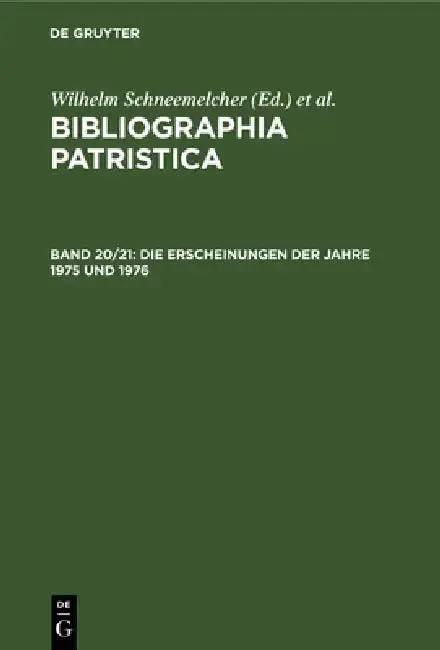 Cover of Die Erscheinungen Der Jahre 1975 Und 1976