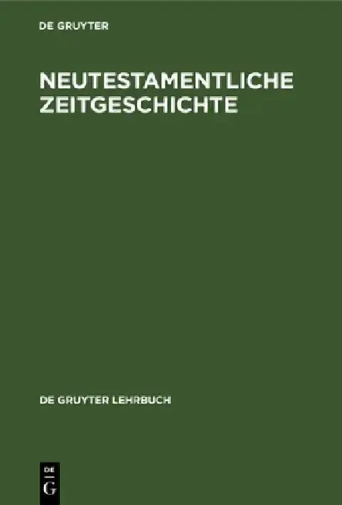 Cover of Neutestamentliche Zeitgeschichte