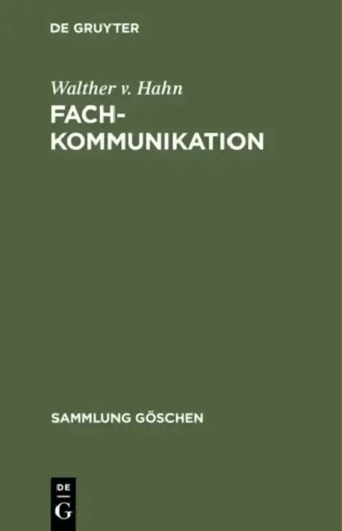 Cover of Fachkommunikation