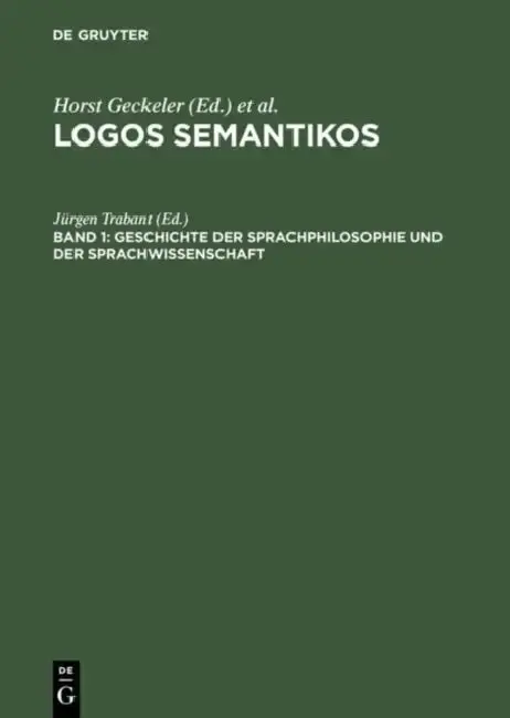 Cover of Geschichte Der Sprachphilosophie Und Der Sprachwissenschaft