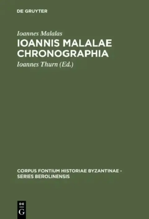Cover of Ioannis Malalae Chronographia