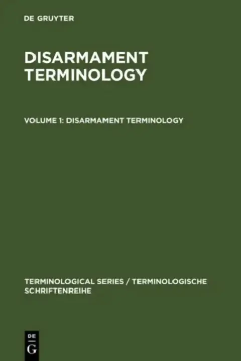 Cover of Disarmament Terminology