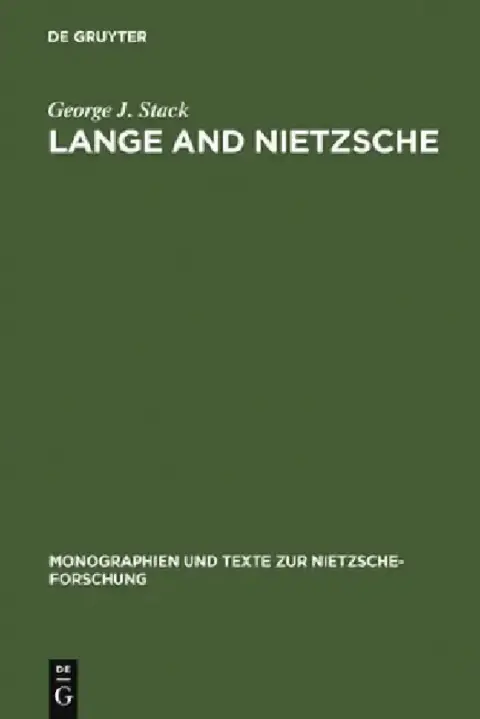 Cover of Lange and Nietzsche