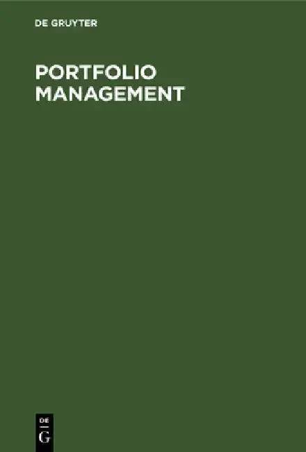 Cover of Portfolio Management