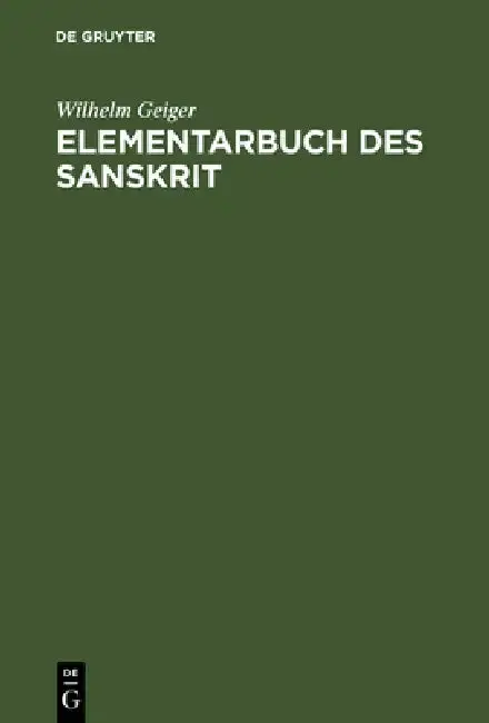 Cover of Elementarbuch des Sanskrit