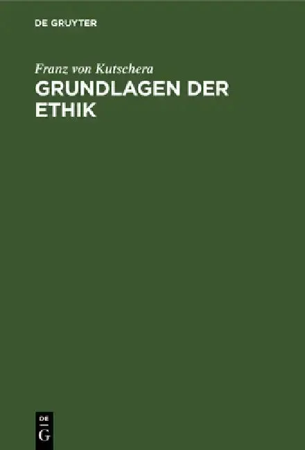 Cover of Grundlagen der Ethik