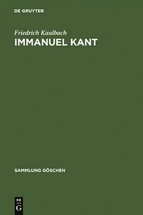 Cover of Immanuel Kant