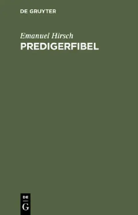 Cover of Predigerfibel
