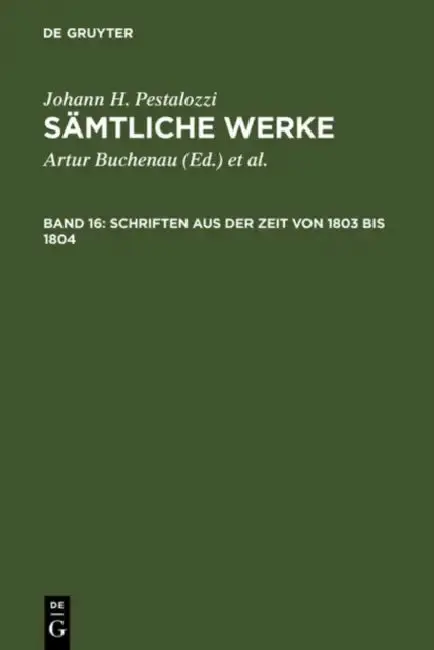 Cover of Schriften Aus Der Zeit Von 1803 Bis 1804