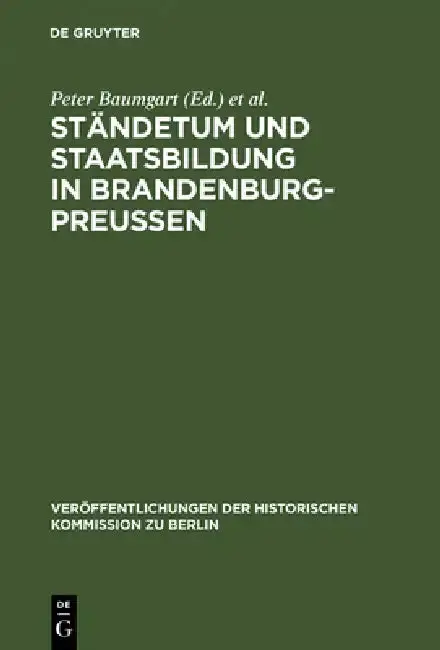 Cover of Ständetum und Staatsbildung in Brandenburg-Preußen