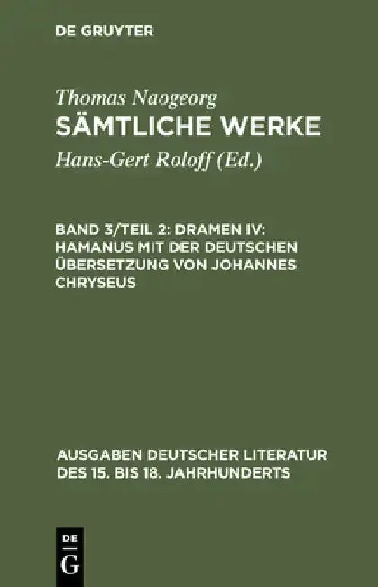 Cover of Sämtliche Werke, Band 3/Teil 2, Dramen IV