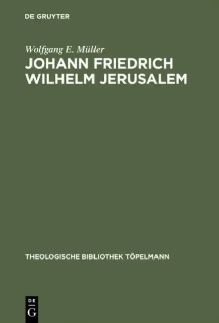 Cover of Johann Friedrich Wilhelm Jerusalem