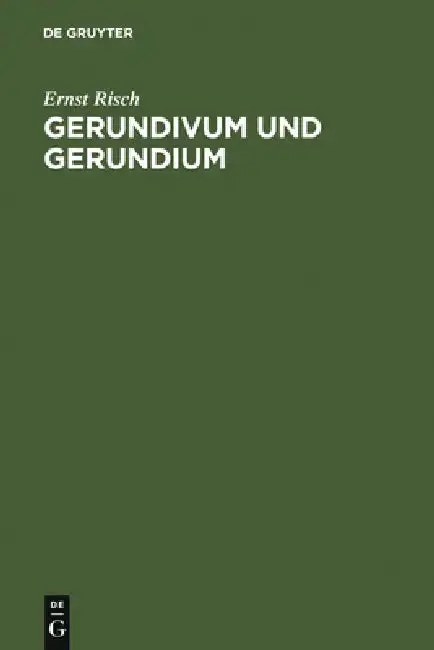 Cover of Gerundivum und Gerundium
