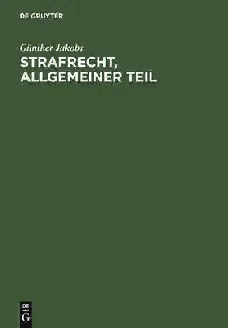 Cover of Strafrecht, Allgemeiner Teil