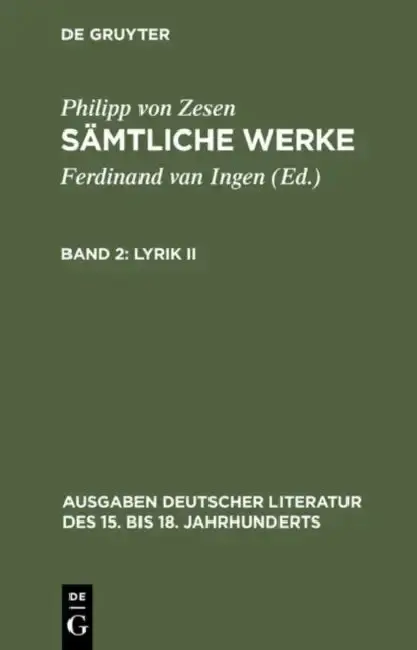 Cover of Lyrik II