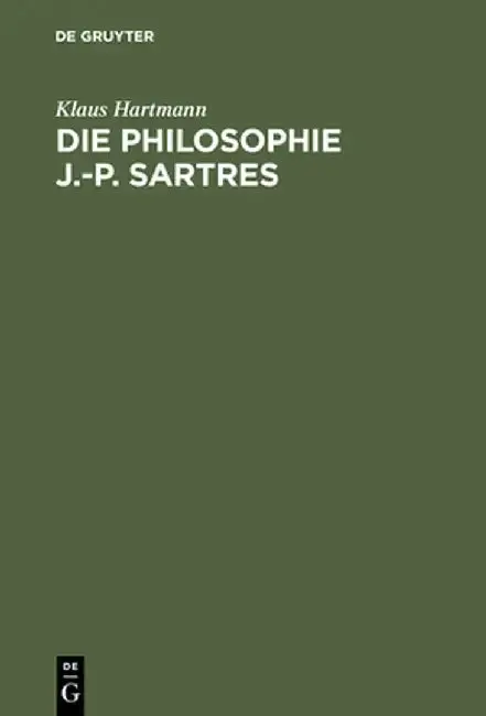 Cover of Die Philosophie J.-P. Sartres