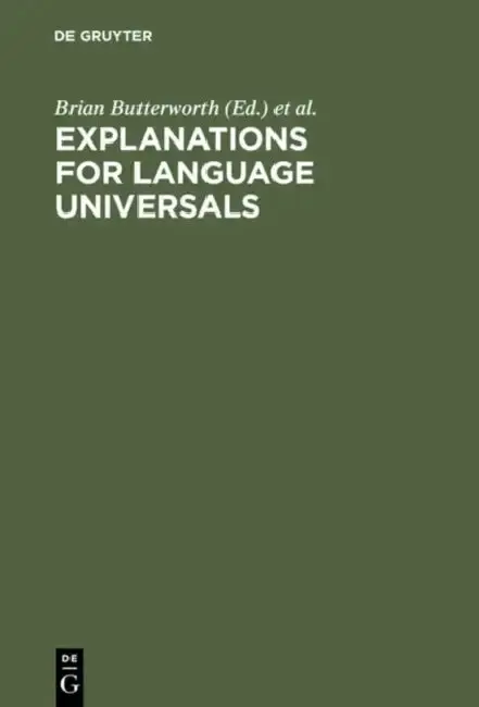 Cover of Explanations for Language Universals