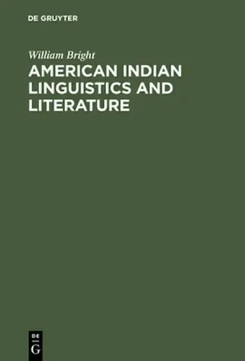 Cover of American Indian Linguistics and Literature
