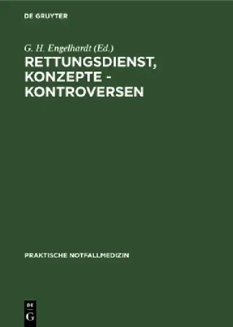 Cover of Rettungsdienst, Konzepte - Kontroversen