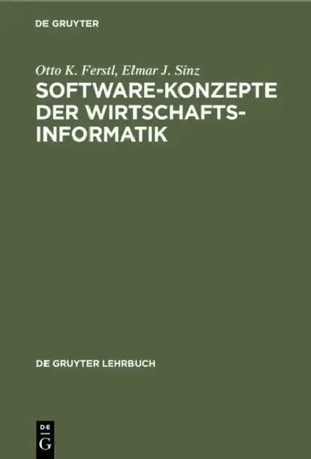 Cover of Software-Konzepte der Wirtschaftsinformatik