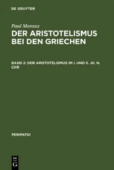 Cover of Der Aristotelismus im I. und II. Jh. n.Chr
