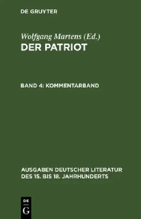 Cover of Kommentarband
