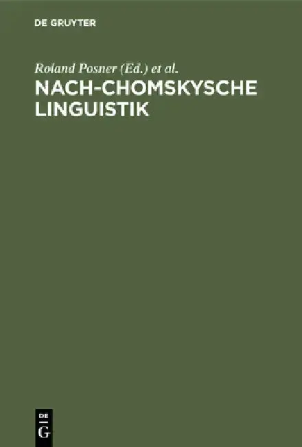 Cover of Nach-Chomskysche Linguistik