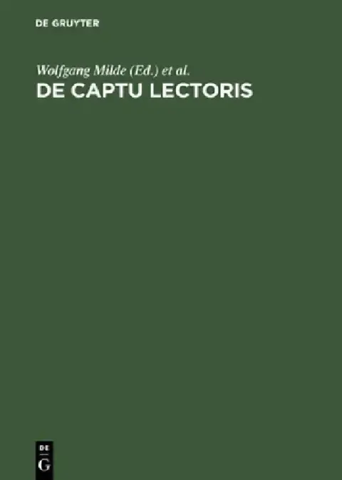 Cover of De captu lectoris