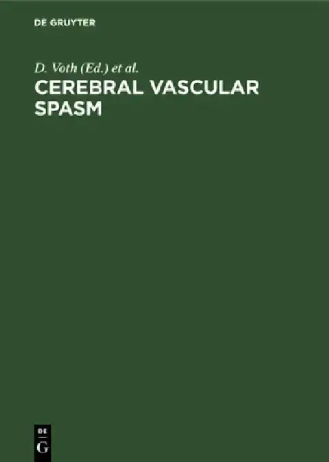 Cover of Cerebral Vascular Spasm