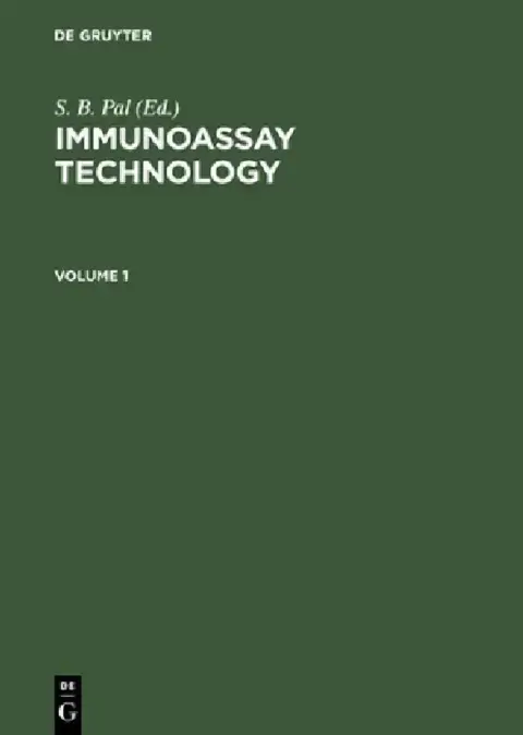 Cover of Immunoassay Technology Vol. 1