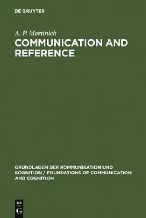 Cover of Communication and Reference