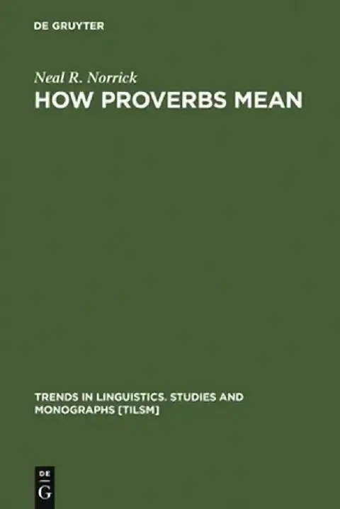 Cover of How Proverbs Mean