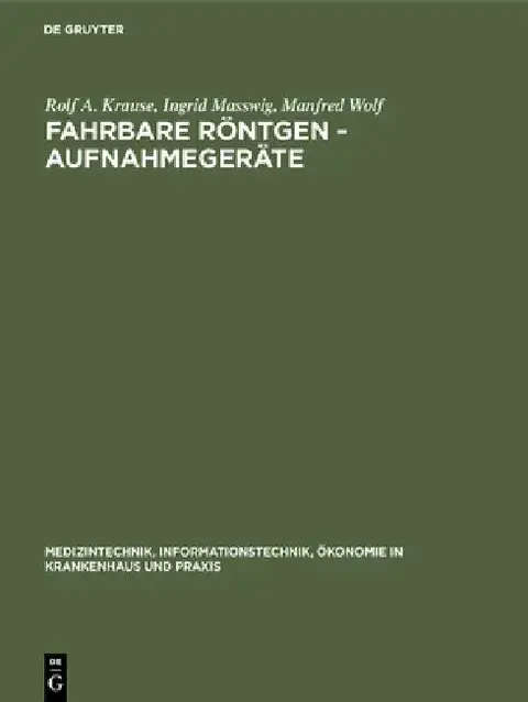 Cover of Fahrbare Röntgen - Aufnahmegeräte