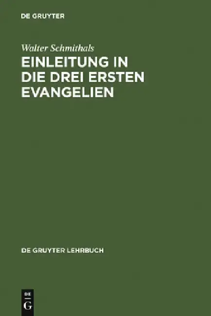 Cover of Einleitung in die drei ersten Evangelien