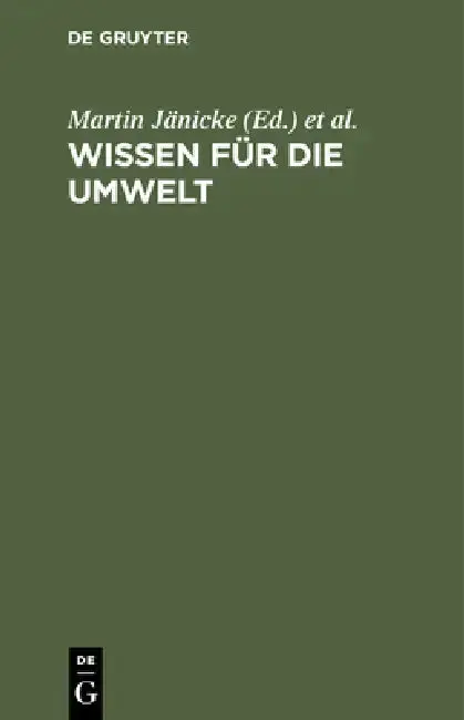 Cover of Wissen für die Umwelt