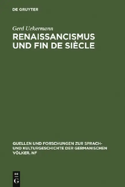 Cover of Renaissancismus und Fin de siècle